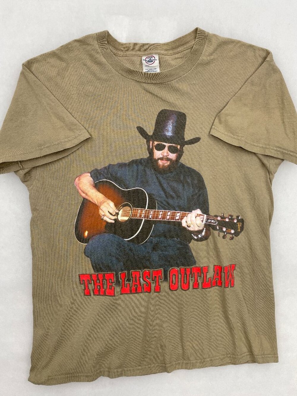 Hank Williams Jr The Last Outlaw Wanted Tour 2004 Concert T-Shirt Delta Men's M